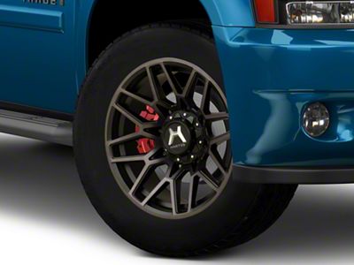 Hartes Metal Crossbow Gloss Black Machined with Satin Dark Tint 6-Lug Wheel; 20x9; 0mm Offset (25-26 4Runner)