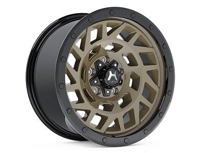 Hartes Metal Monster Matte Bronze with Black Simulated Beadlock 6-Lug Wheel; 18x9; 15mm Offset (25-26 4Runner)