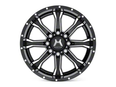 Hartes Metal Strike Gloss Black Milled 6-Lug Wheel; 20x10; -18mm Offset (03-09 4Runner)