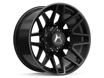 Hartes Metal Crossbow Satin Black Wheel; 22x12; -44mm Offset (76-86 Jeep CJ7)