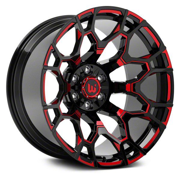 Hartes Metal Jeep Wrangler Spur Gloss Black Milled Wheel Hartes Metal Jeep Wrangler Spur Gloss Black Milled Wheel