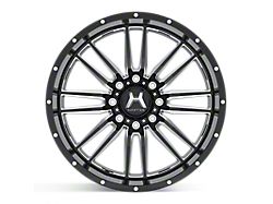 Hartes Metal Whipsaw Gloss Black Milled 6-Lug Wheel; 22x12; -44mm Offset (22-25 Tundra)