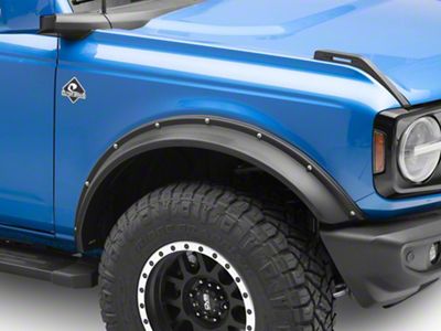Havoc Offroad EVOC Fender Flares; Textured Matte Black (21-25 Bronco 2-Door)