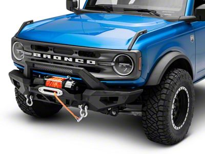 Havoc Offroad Steel Bender Winch Ready Front Bumper; Textured Black (21-25 Bronco, Excluding Raptor)