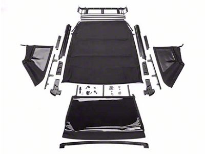 Havoc Offroad Voyager Fastback Soft Top; Black (21-25 Bronco 4-Door)