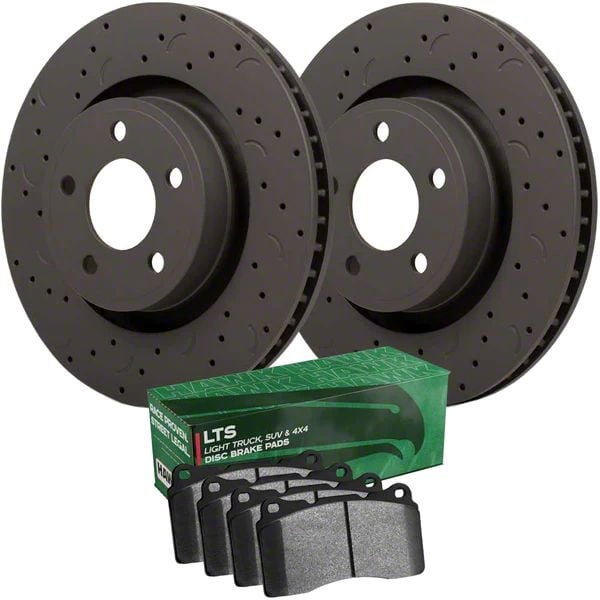 Hawk Talon 2013 Scion FR-S Drilled and Slotted Front Brake Rotor Set