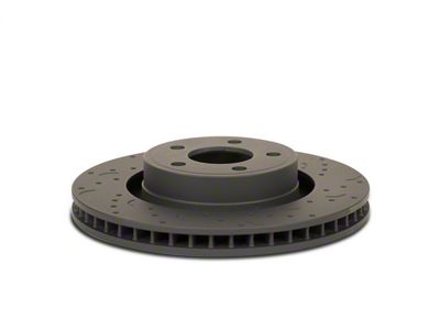Hawk Performance Talon Cross-Drilled and Slotted Rotors; Front Pair (20-25 Jeep Gladiator JT w/ Heavy Duty Brakes)