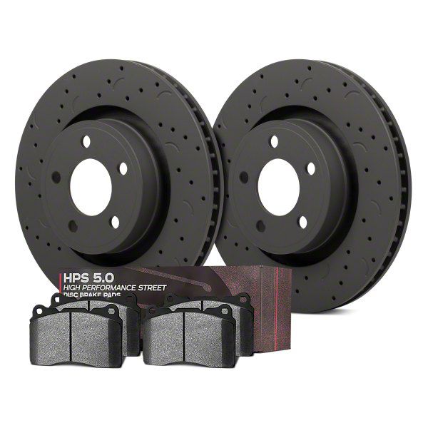 Hawk Performance HTS4239 Hawk Talon 2009 Dodge Ram 2500 Slotted-Only Front Brake Rotor Set