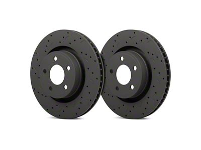 Hawk Performance Talon Cross-Drilled and Slotted Rotors; Front Pair (12-13 Jeep Grand Cherokee WK2 SRT8; 14-21 Jeep Grand Cherokee WK2 SRT)