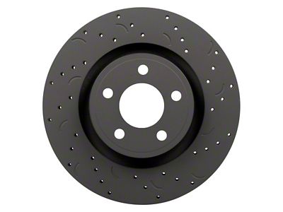 Hawk Performance Talon Cross-Drilled and Slotted Rotors; Rear Pair (07-18 Jeep Wrangler JK)