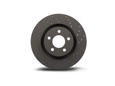 Hawk Performance Talon Cross-Drilled and Slotted Rotors; Front Pair (90-06 Jeep Wrangler YJ & TJ)