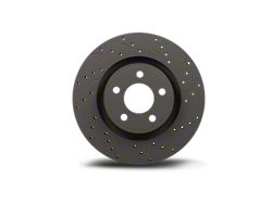 Hawk Performance Talon Cross-Drilled and Slotted Rotors; Rear Pair (07-18 Jeep Wrangler JK)