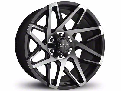 HD Off-Road Wheels Canyon Satin Black Machined 6-Lug Wheel; 20x10; -25mm Offset (05-15 Tacoma)