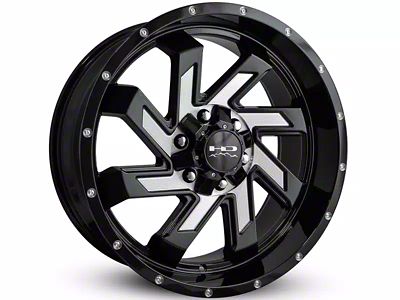 HD Off-Road Wheels SAW Gloss Black Milled 6-Lug Wheel; 20x10; -25mm Offset (24-25 Tacoma)