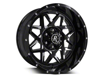 HD Off-Road Wheels Caliber Gloss Black Milled 6-Lug Wheel; 20x10; -25mm Offset (25-26 4Runner)
