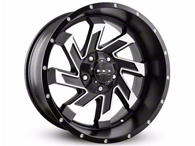 HD Off-Road Wheels SAW Gloss Black Milled 6-Lug Wheel; 22x10; -10mm Offset (25-26 4Runner)
