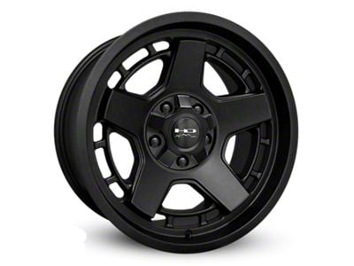 HD Off-Road Wheels Atlas Satin Black Wheel; 17x9; -12mm Offset (84-01 Jeep Cherokee XJ)