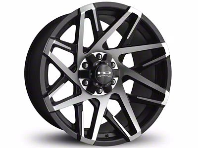HD Off-Road Wheels Canyon Satin Black Machined 6-Lug Wheel; 20x10; -25mm Offset (16-24 Titan XD)