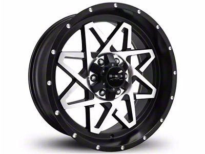 HD Off-Road Wheels Gridlock Satin Black Machined 6-Lug Wheel; 20x9; -10mm Offset (16-24 Titan XD)
