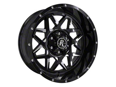 HD Off-Road Wheels Caliber Gloss Black Milled 6-Lug Wheel; 20x10; -40mm Offset (22-25 Tundra)