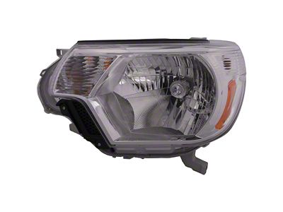 Headlights Depot Halogen Headlight; Driver Side (12-15 Tacoma)