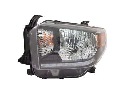 Headlights Depot Halogen Headlight; Driver Side (2018 Tundra)