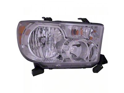 Headlights Depot Halogen Headlight; Passenger Side (07-13 Tundra w/o Level Adjuster)