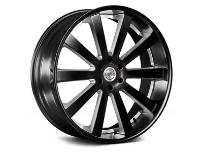 Heavy Hitters HH10 Absolute Black 6-Lug Wheel; 22x9.5; 30mm Offset (22-25 Bronco Raptor)