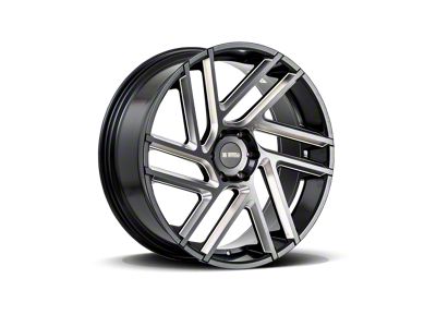 Heavy Hitters Forged HF6 Absolute Black 6-Lug Wheel; 22x9.5; 30mm Offset (22-25 Bronco Raptor)