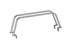 Heavy Metal Off-Road 23-Inch Double Bed Bars; Bare Steel (05-25 Frontier)
