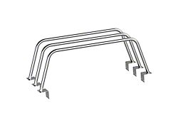 Heavy Metal Off-Road 23-Inch Triple Bed Bars; Bare Steel (05-25 Frontier)