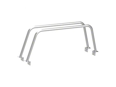 Heavy Metal Off-Road 23-Inch Double Bed Bars; Bare Steel (16-24 Titan XD)