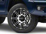 HELO HE900 Gloss Black Machined 6-Lug Wheel; 20x9; 0mm Offset (05-15 Tacoma)