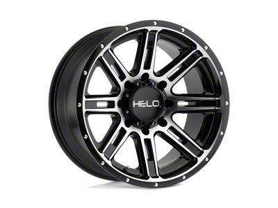 HELO HE900 Gloss Black Machined 5-Lug Wheel; 20x9; 18mm Offset (07-13 Tundra)