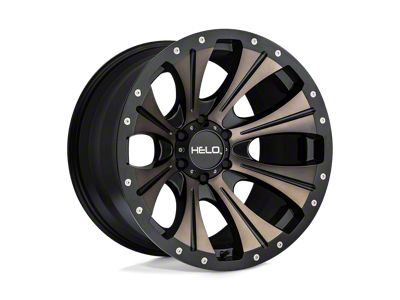 HELO HE901 Satin Black Dark Tint 6-Lug Wheel; 20x9; 18mm Offset (22-26 Bronco Raptor)