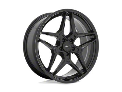 HELO HE919 Gloss Black 5-Lug Wheel; 18x8; 40mm Offset (21-25 Bronco Sport)