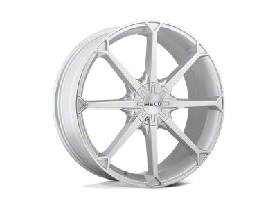 HELO HE870 Silver Wheel; 22x8.5; 42mm Offset (84-01 Jeep Cherokee XJ)
