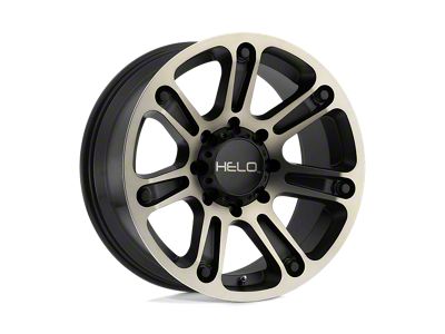 HELO HE904 Satin Black Machined Dark Tint Wheel; 20x9; -12mm Offset (99-04 Jeep Grand Cherokee WJ)
