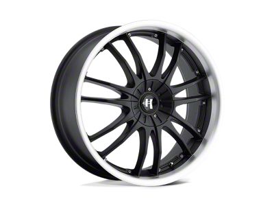 HELO HE845 Gloss Black Machined Wheel; 17x7.5; 42mm Offset (18-25 Jeep Wrangler JL)