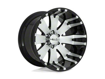 HELO HE917 Gloss Black Machined Wheel; 20x10; -18mm Offset (18-25 Jeep Wrangler JL)
