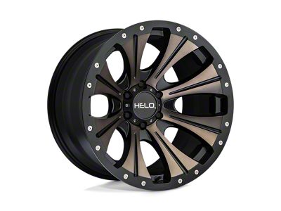 HELO HE901 Satin Black Dark Tint Wheel; 18x9; 0mm Offset (18-25 Jeep Wrangler JL)