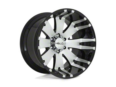 HELO HE917 Gloss Black Machined Wheel; 20x9; 0mm Offset (18-25 Jeep Wrangler JL)