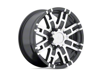 HELO HE835 Gloss Black Machined 6-Lug Wheel; 17x8; 0mm Offset (24-25 Tacoma)