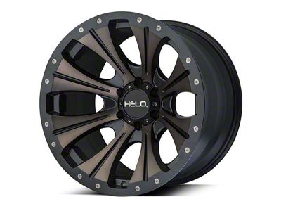 HELO HE901 Satin Black Machined with Dark Tint 6-Lug Wheel; 20x9; 18mm Offset (22-25 Tundra)