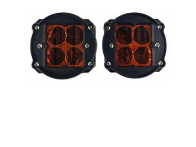 Heretic Studios Series 2 LED Fog Light Kit; Amber Lens (10-24 4Runner)