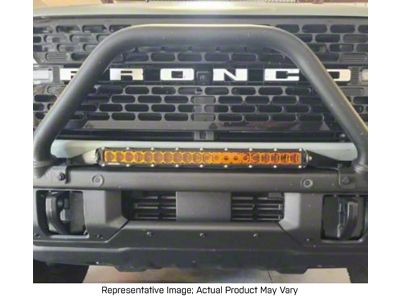 Heretic Studios 20-Inch LED Light Bar with Bumper Mounting Kit; Spot Beam; Clear Lens (21-25 Bronco)