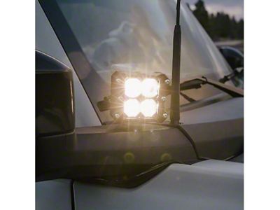 Heretic Studios LED Ditch Light Kit; Flood Beam; Amber Lens (21-25 Bronco)