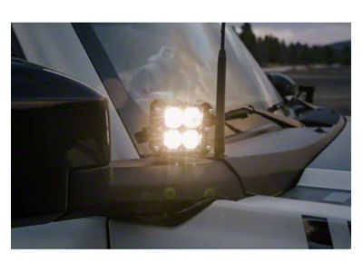 Heretic Studios LED Ditch Light Kit; Spot Beam; Clear Lens (21-25 Bronco)