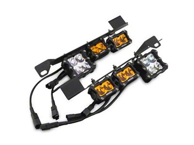 Heretic Studios LED Fog Light Kit; Clear Quattro Lens/Clear BA-2 Lens (21-25 Bronco w/ Modular Front Bumper)