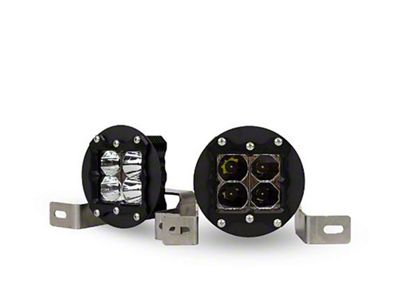 Heretic Studios Series 3 LED Fog Light Kit; Clear Lens (20-25 Jeep Gladiator JT w/ Plastic Front Bumper)
